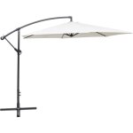 Parasol en porte -  - faux 3 m blanc sable