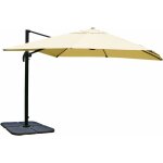 Parasol professionnel restaurant pour jardin terrasse 3x3m (4, 24m) polyester / aluminium 23kg crme ...