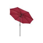 Parasol rond moderne groseille rouge