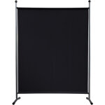 Quick - star - paravent 150 x 190 cm stoff raumteiler gro stellwand trennwand balkon sichtschutz schwarz ...