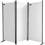 Quick - star - paravent 3 teilig 170 x 165 cm stoff raumteiler trennwand balkon sichtschutz stellwand ...