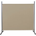 Quick - star - paravent 180 x 178 cm stoff raumteiler gro stellwand trennwand balkon sichtschutz sand ...