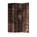 Paravent 3 volets 'dark brown boards' 135x172cm Paravent 3 volets 'dark brown boards' 135x172cm