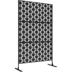 Paravent ext�rieur en m�tal avec motif g�om�trique ajour�, paravent d�coratif pour jardin / terrasse, ...