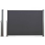 Terre jardin - paravent extrieur rtractable - 2, 5 x 1, 6 m - - anthracite