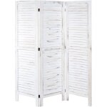 Mendler - paravent hwc - g30, cloison de s�paration, pare - vue, brise - vue, style shabby chic, 170x120cm ...