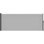 Paravent r�tractable en aluminium 3x2 m, toile polyester anti - uv 180 g / m� gris clair