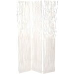 Pegane - paravent en saule / fer coloris blanc - longueur 120, 50 x profondeur 4, 5 x hauteur 180 cm Pegane - paravent en saule / fer coloris blanc - longueur 120, 50 x profondeur 4, 5 x hauteur 180 cm