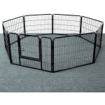 Parc a chiots, enclos pour chiens et autres animaux, 8 panneaux 80x60cm, modulable Parc a chiots, enclos pour chiens et autres animaux, 8 panneaux 80x60cm, modulable