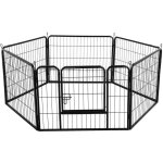 Yaheetech - parc enclos pour chiens chiot lapin rongeur clture en mtal pour exercice pliable hauteur ...