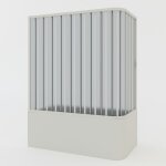 Idralite - pare - baignoire douche angulaire pliante en pvc rductible rversible h 150 mod. ortensia ...