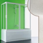 Idralite - pare baignoire en forme u 3 cts h 150 cm en acrylique mod. nettuno 70x160x70 cm ouverture ...
