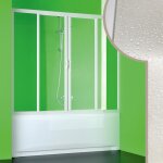 Idralite - pare baignoire h 150 mod. plutone 2 en acrylique 170 cm avec ouverture centrale