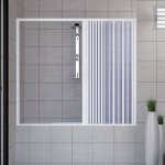 Idralite - pare - baignoire avec porte pliable en pvc h 150 mod. nina 140cm ouverture latérale Idralite - pare - baignoire avec porte pliable en pvc h 150 mod. nina 140cm ouverture latérale