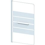 Ondee - zen - pare - baignoire shiva - paroi 85x140x0, 5cm - verre tremp sr. - finitions blanc