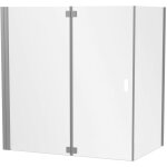Jacob delafon - pare bain capsule  poser en angle 120 x 80 cm, chrome