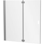 Pare bain jacob delafon capsule � poser en niche, chrome 120 x 140