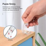 Pare - chocs en silicone transparent pour porte d'armoire, porte de voiture, tiroir, porte de douche, ...