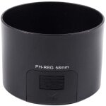 Pare soleil 58mm noir objectif zoom 55 - 300mm f4 - 5. 8 compatible lentilles