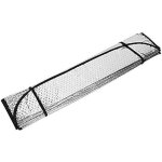 Pare - soleil avant universel pour voiture de 130 x 60 cm pliable avec 2 ventouses et 2 sangles.