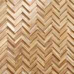Decoon - parement bois bâton rompu 1, 04 m2 teck Decoon - parement bois bâton rompu 1, 04 m2 teck