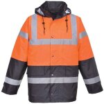 Parka haute visibilit� bicolore portwest matelass�e orange 3xl