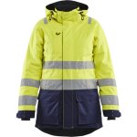 Parka hiver haute - visibilit femme 4472 - jaune fluo / marine xxl
