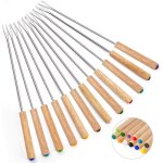 Parkside - ensemble de 12 fourchettes  fondue en acier inoxydable, btonnets  fondue au fromage de ...