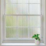 Film de confidentialité pour fenêtre en verre rainuré, film de fenêtre givré non adhésif, décoration ... Film de confidentialité pour fenêtre en verre rainuré, film de fenêtre givré non adhésif, décoration ...