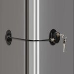 Serrure de porte de réfrigérateur noire avec 1 clé, serrure de tiroir classeur, serrure de porte de congélateu ... Serrure de porte de réfrigérateur noire avec 1 clé, serrure de tiroir classeur, serrure de porte de congélateu ...