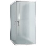Idralite - parois cabine de douche angulaire coulissante verre opaque h 185 mod. alabama 75x75 cm carr� ...