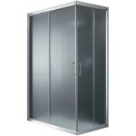 Parois cabine de douche angulaire coulissante verre opaque h 198 mod. alabama 70x120 cm rectangulaire ...