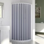 Idralite - parois cabine de douche demi - circulaire en pvc h 185 mod. sharp lat�rale 80x80 cm rayon ...