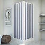 Idralite - paroi cabine de douche pvc accordéon h 185 mod. energy centrale 80x90 cm Idralite - paroi cabine de douche pvc accordéon h 185 mod. energy centrale 80x90 cm