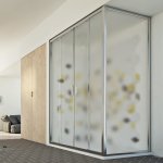 Idralite - parois cabine de douche rectangulaire verre opaque h 198 mod. young duo 2 portes 80x140 cm ...