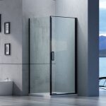 Bernstein - cabine de douche d'angle en verre trempé 6mm, paroi de douche en coin avec porte battante, ... Bernstein - cabine de douche d'angle en verre trempé 6mm, paroi de douche en coin avec porte battante, ...