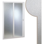 Idralite - paroi douche coulissante en acrylique mod. smart avec ouverture latrale 150 cm