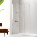 Kassandra - paroi de douche fixe + porte pivotante giro 105 cm Kassandra - paroi de douche fixe + porte pivotante giro 105 cm