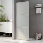 Paroi de douche à l'italienne à verre esg dépoli 90x195 cm Paroi de douche à l'italienne à verre esg dépoli 90x195 cm