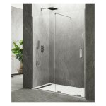 Gme - paroi de douche kenna fixe + coulissant mesure: 140 - 145 cm