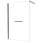 Paroi fixe industriel versus - l 140 x h 200 cm - profil�s noirs - elmer by ayor