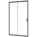 Paroi porte coulissante concept'o - profil�s noirs - l 160 x 195 cm - elmer by ayor