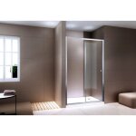Paroi de douche en niche verre transparent nano 6mm, porte coulissante - profilé alu chrome 30mm - ex505 ... Paroi de douche en niche verre transparent nano 6mm, porte coulissante - profilé alu chrome 30mm - ex505 ...