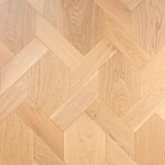 Parquet contrecollé - chêne - hexagon - verni - aspect bois brut Parquet contrecollé - chêne - hexagon - verni - aspect bois brut