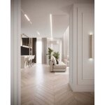 Parquet massif ch�ne - point de hongrie huil� naturel ep. 16mm, l. 90mm long. 750mm avec chanfreins sans ...