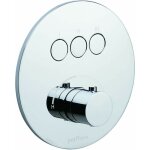Partie extrieure pour mitigeur douche  encastrer 3 fonctions avec plaque ronde paffoni compact box ...