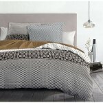 Home linge passion - parure de couette 100% coton 57 fils chocolat 240x260 cm - la nuit berbere