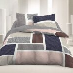 Maison&marques - parure de drap 2 places king coton 42 fils - patch