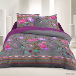 Parure de drap 2 places microfibres - felurs d asie Parure de drap 2 places microfibres - felurs d asie