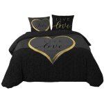 Parure de lit 200 x 200 cm live and love